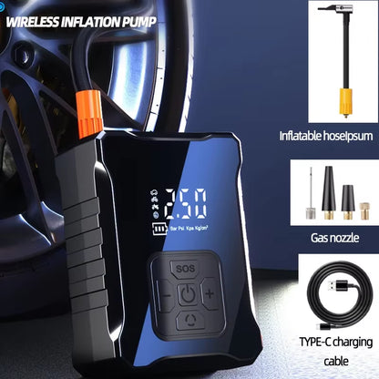 Car Air Pump Portable Car Air Pump High-Power Electric Tire Air Pump Multi-Function Pump